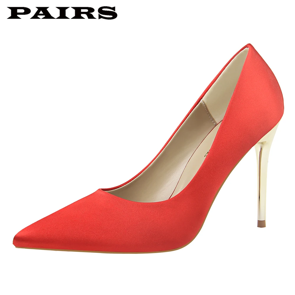 High Heels Sexy Stiletto Silk Upper 