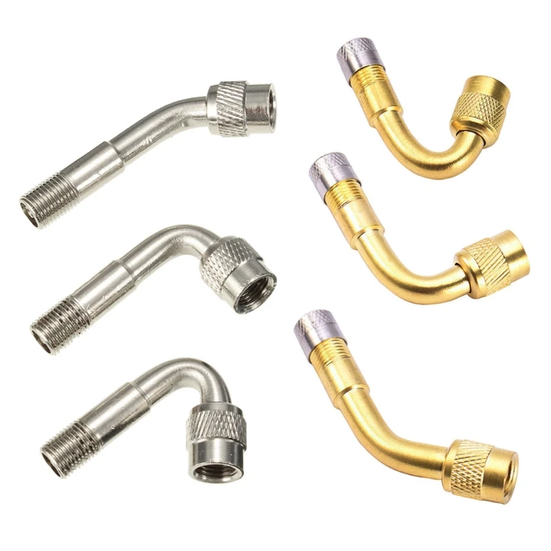 Details about / 6pcs Valve Extension Tyre Stem Adapter Core 45//90//135° Car Truck Brass