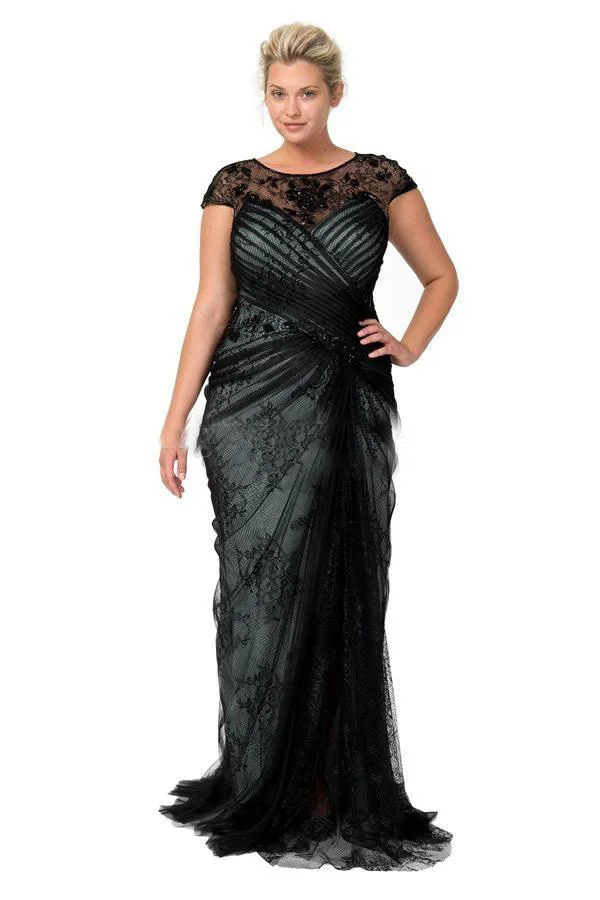 Vestido de noiva festa longo abiye кружевное черное вечернее платье русалки с рукавами-крылышками на заказ платья для матери невесты