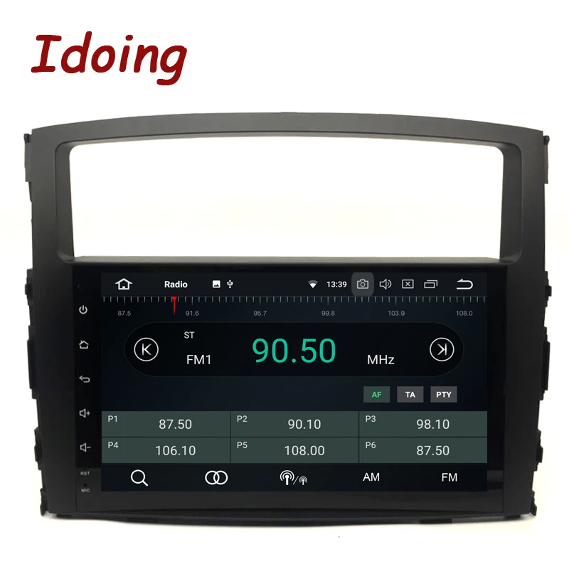 Автомобильный GPS плеер Idoing 9 &quot Android 0 для Mitsubishi Pajero V97 V93 2006 2011 8 ядер 4 Гб + 32 ГБ