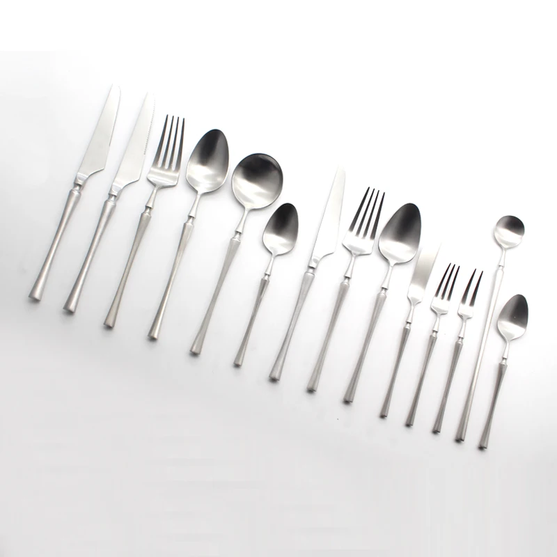 食器ステンレス鋼カトラリー,つや消しフォーク,スプーン,箸,台所