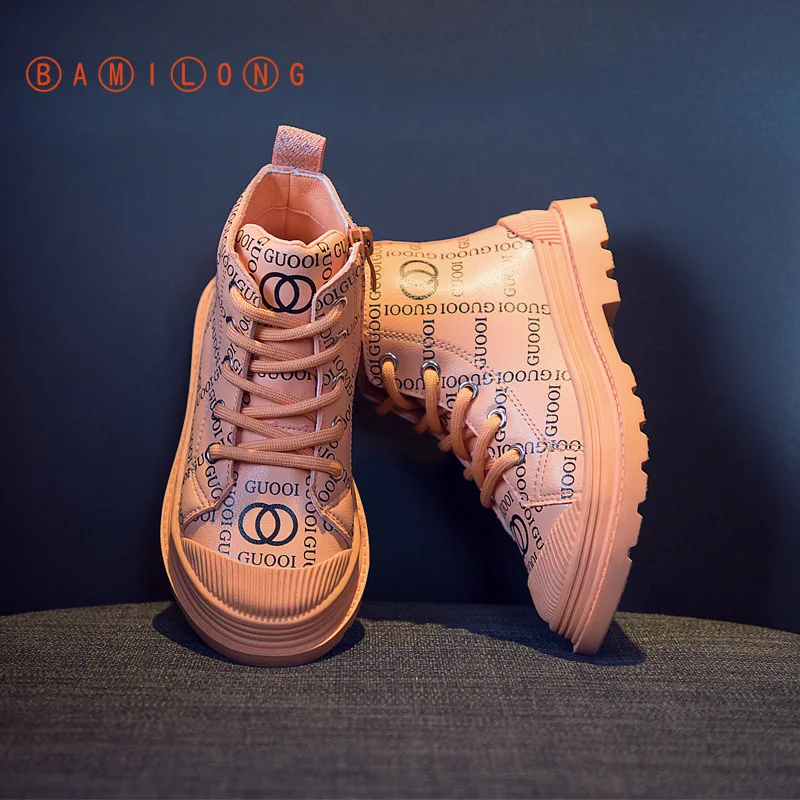 Martin Boots Spring Autumn Fashion Girls New BAMILONG Y235 Leisure High-Quality