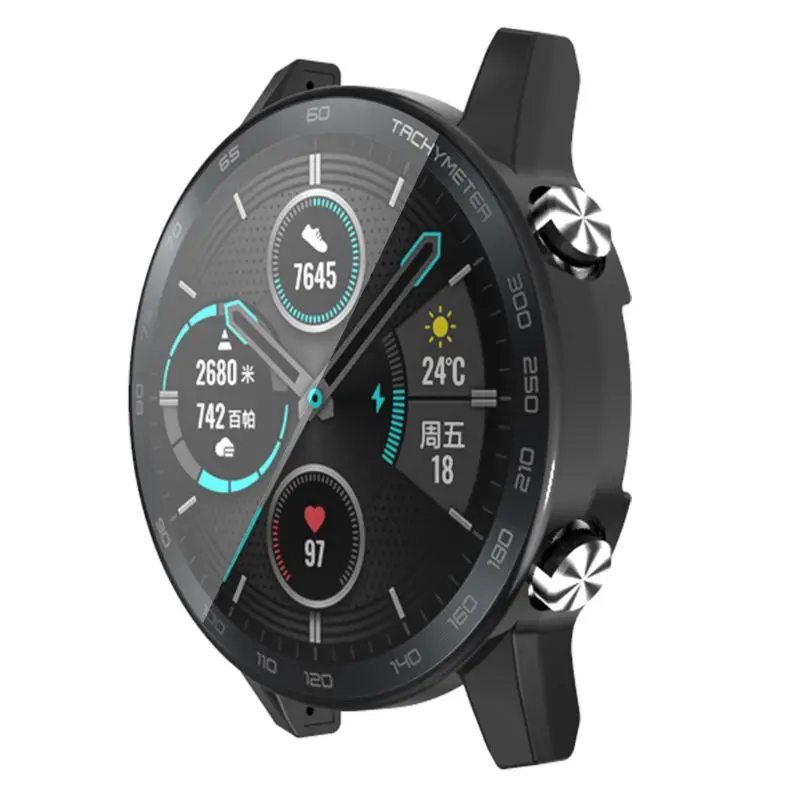

Protective Case For huawei honor magic 2 46mm Smart Watches Cover Electroplating TPU Full Shell 46mm Screen Protector Smart Acce