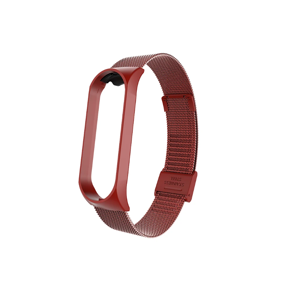 Ремешок для Mi Band 4 3 металлический ремешок из нержавеющей стали для Mi Band 4 3 ремешок совместимый браслет для Miband 4 3 браслеты Pulseira