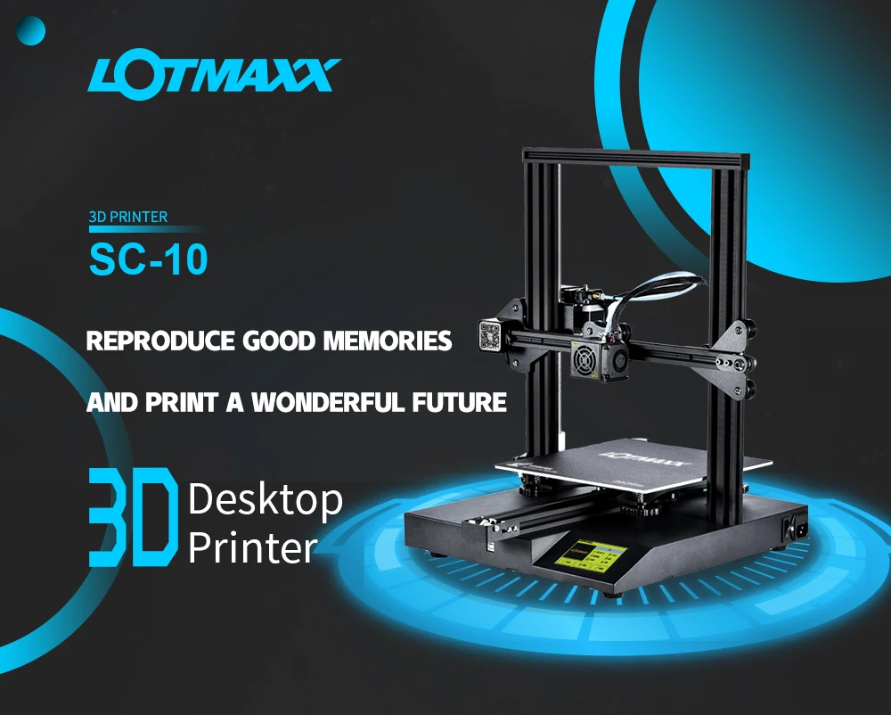 LOTMAXX SC-10 3d принтер, печать и обнаружение нити плюс большой размер печати Impresora 3D Diy Kit