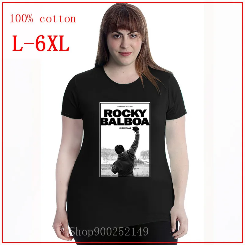 2020 ROCKY BALBOA Рождественская Футболка стильная женская футболка из натурального
