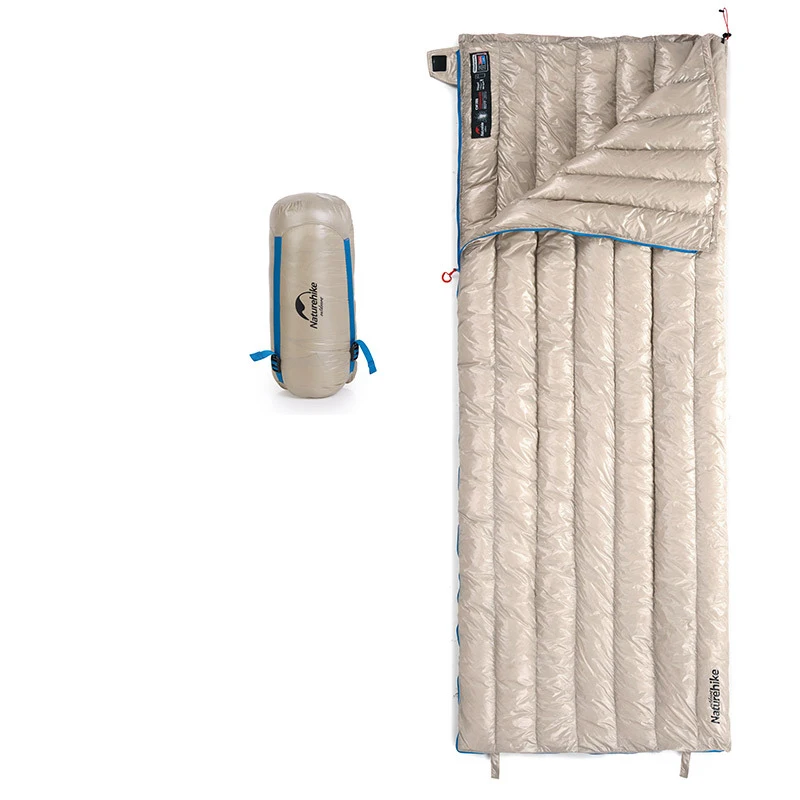 

portable Nylon Goose Down Sleeping Bag Ultralight Envelope Type For Outdoor Camping 15D 400T Nylon