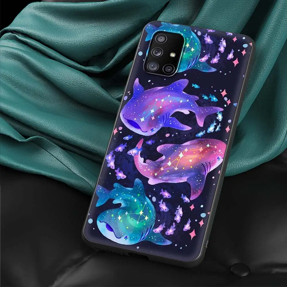 Ocean Whale Shark Swim Art Phone Case - TPU Silicone Cover