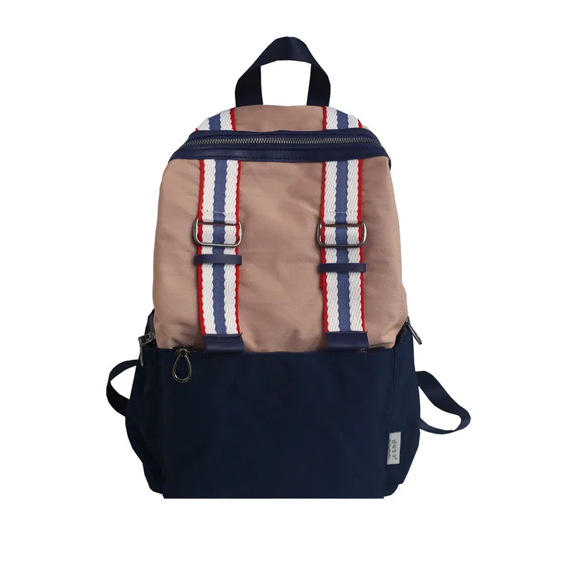 

Ikaif Women Canvas Backpacks Candy Color Waterproof School Bags for Teenagers Girls Laptop Backpacks Patchwork Backpack 2019 New