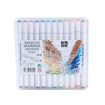 

Journal Notebook 12/18/24/36 Colors Sketching Markers Brush Pen For Drawing Set Highlighters Art School Supplies Stationery