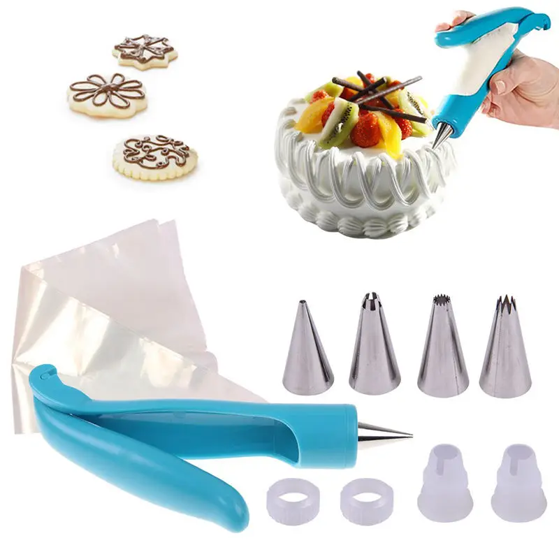12Pcs Set Icing Piping Bag Nozzle Tips Pastry Fondant Cake Sugar Craft Decorating Pen Set DIY Kitchen accessories Cake tools