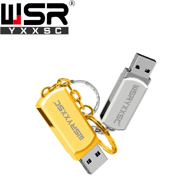 

cute mini Metal usb2.0 pen drive 32gb 64gb Real capacity 128gb usb stick 4gb high speed waterproof 8gb 16gb key Chain flash disk