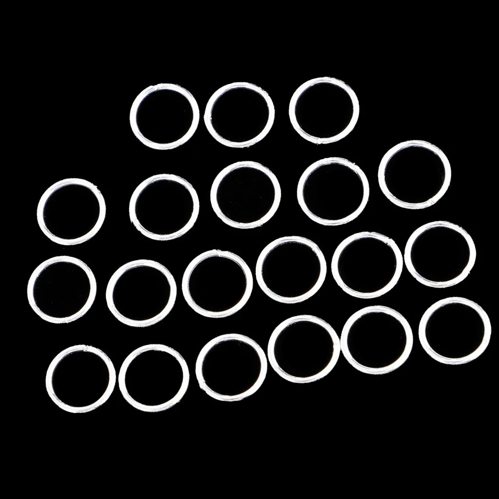 40 Pieces Metal Closed Jump Rings Jewelry Making Findings for DIY Crafts 4mm 5mm
