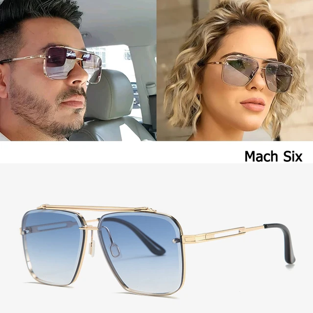 2021 Fashion Luxury Brand Metal Oversized Pilot Sunglasses Men Women  Vintage Classic Black Gradient Sun Glasses Oculos De Sol - AliExpress
