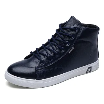 

High Quality Men High-top Shoes Breathable Lightweight Keep Warm Men's Casual Shoes Leisure Wear-Resistant Fashion Men's Shoes