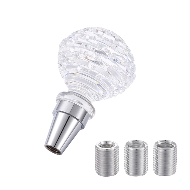 Diamond Style Automatic Shift Knob Acrylic Manual Transmission Car Gear Stick Shifter Lever Shift Handle