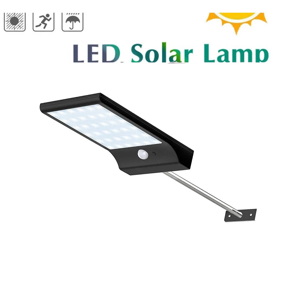 

Aluminum pole 48/36 LED 3 mode Outdoor Waterproof Motion Sensor Solar Wall spot flood lamp security Light For Garden yard patio