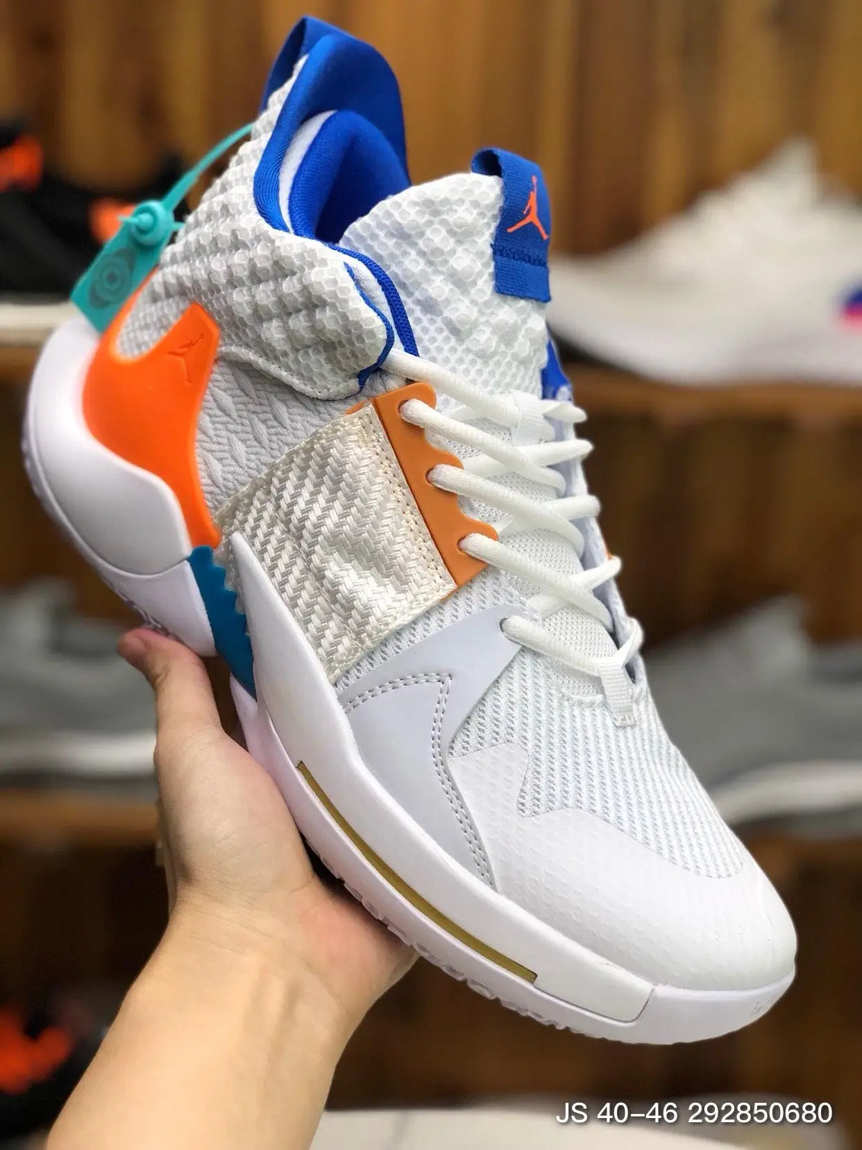 Russell Westbrook 2 basketball boots Jordan Why Not Zer0.2 PF all star Men's Basketball Shoes 40-46 - Цвет: Бежевый