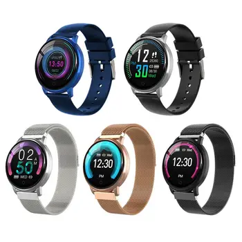 

2019 new disc color screen smart bracelet heart rate blood pressure call information waterproof step counter sports bracelet