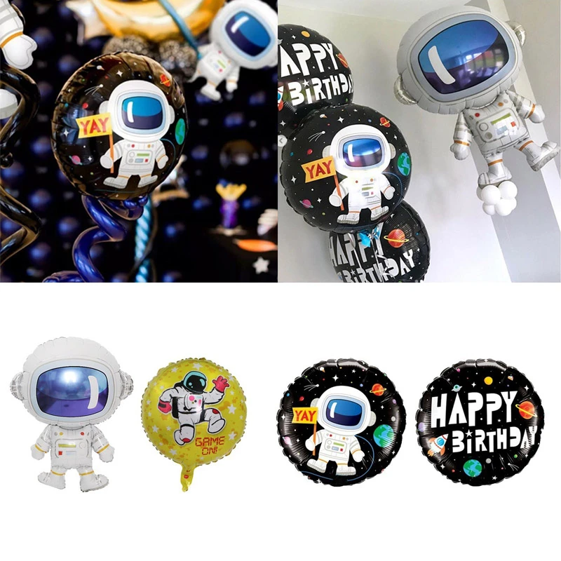 

1pc 18 Inch Astronaut Balloon Space Ballons Birthday Party Decorations Kids Baby Shower Boy Helium Cool Baloes