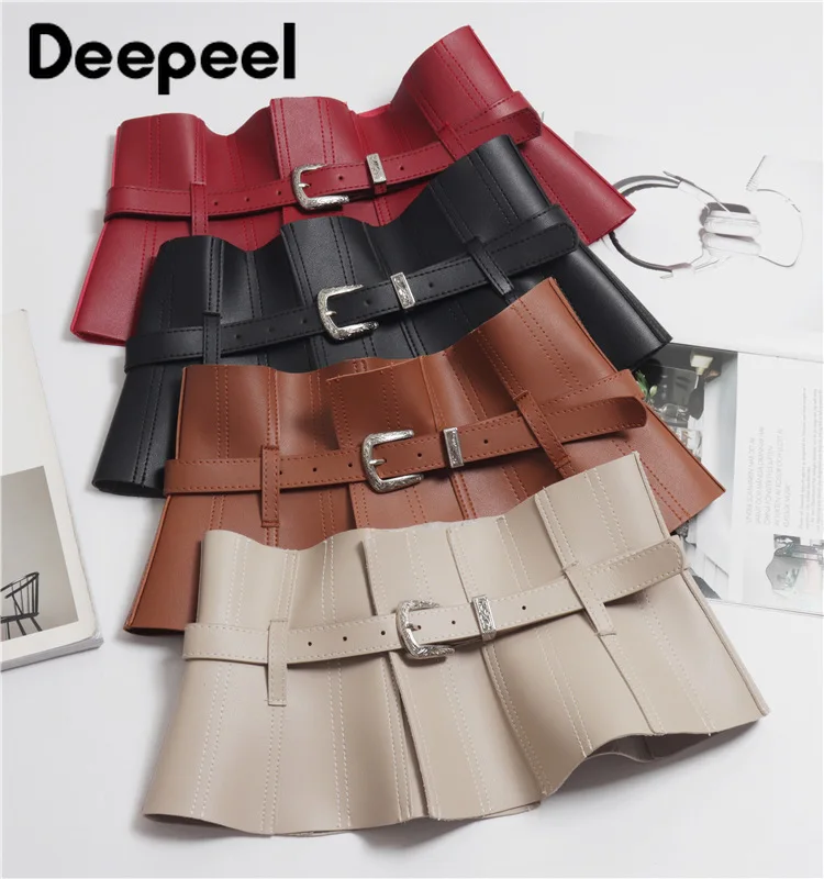 Deepeel 1 шт. 19,5 см* 80 см женский корсетный ремень кожаные аксессуары женские пояса-кушаки съемные широкие пояса YK706
