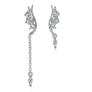 

Plant Series Branches Leaves Shape 925 Sterling Silver Two Color Earrings Long Short Arbor Day Souvenirs For Lady