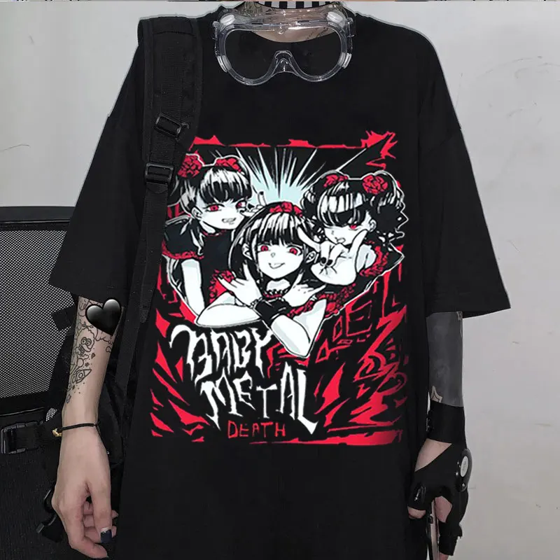 Waliicorners Street Gothic T-shirt Ins Harajuku loose print top Tee Punk women'sT-shirt 8 Hb46e701b5bf24b1da5756adb2b0c79c1v