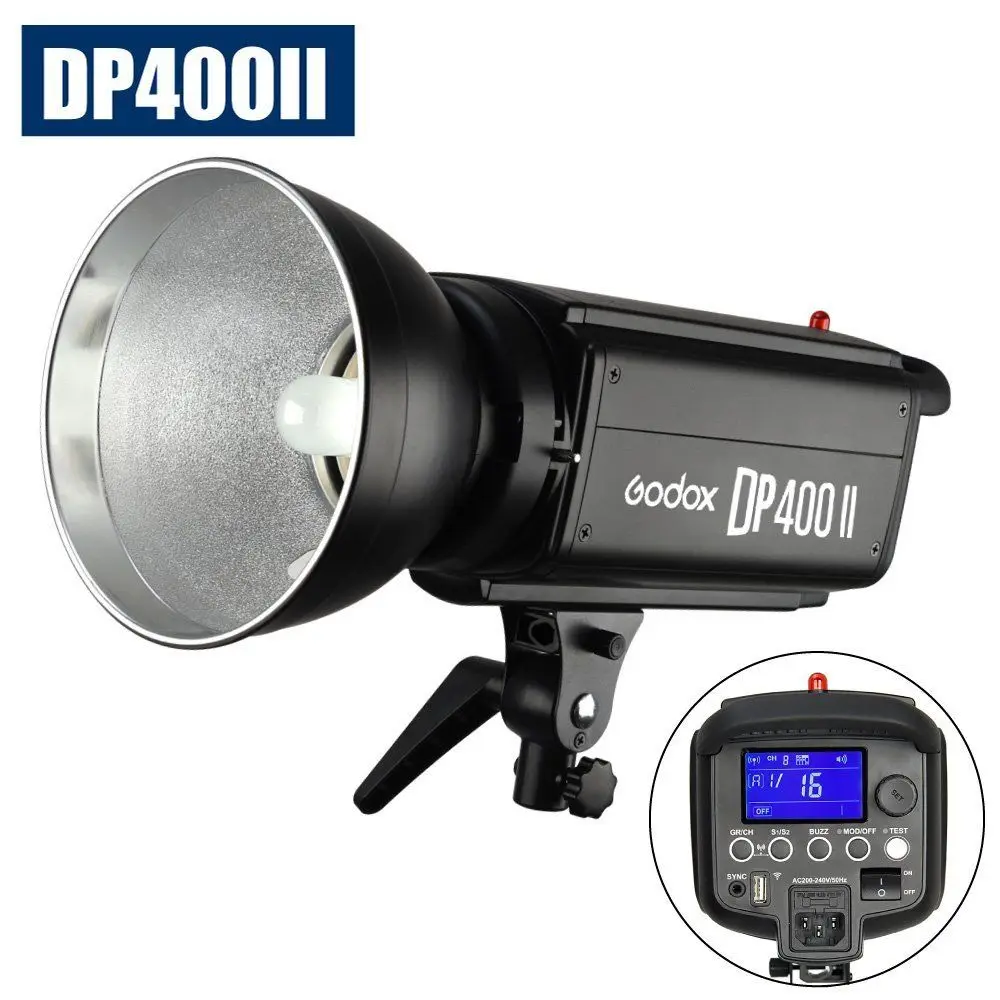 Студийная стробоскопическая вспышка Godox DP400II 400W 2 4G|Аксессуары для фотостудии| |