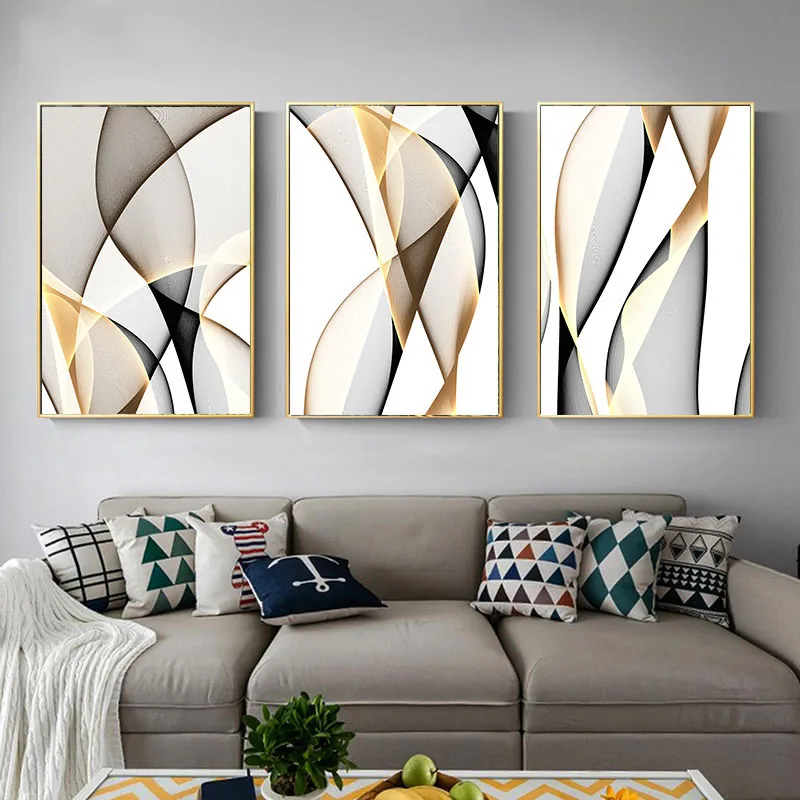 

Abstract Canvas Painting Line Wall Art Decorative Picture for Living Room Nordic Decoration Home Abstract Painting Poster