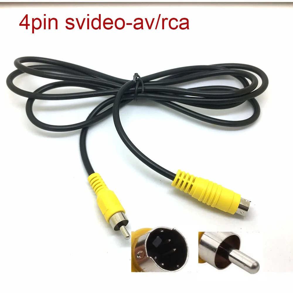 5 футов 1 м S VIDEO к RCA кабель vcd DVD шнур SVHS VHS плеер m/M ТВ 4PIN мужской ЖК дисплей Шнур