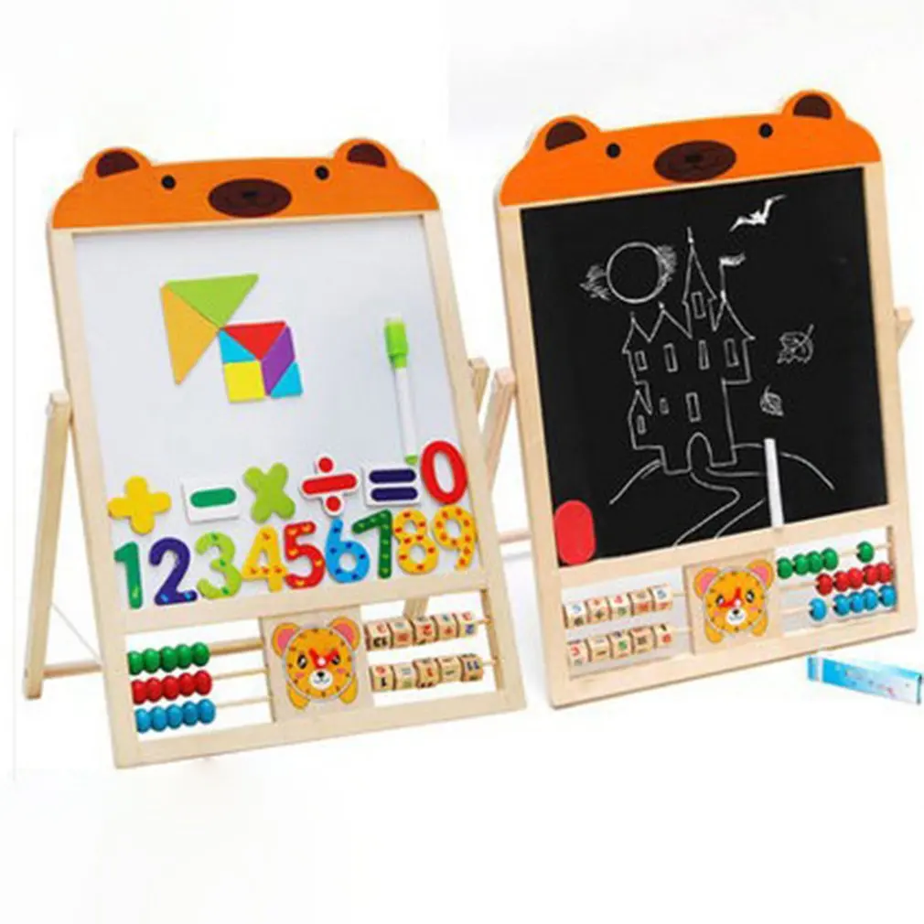

OY-248 Children's Magnetic Double-Sided Drawing Board Easel Set
