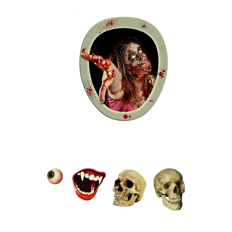 1 Set Halloween Theme Toilet Seat Stickers Luminous Blood Stain Sticker | Дом и сад