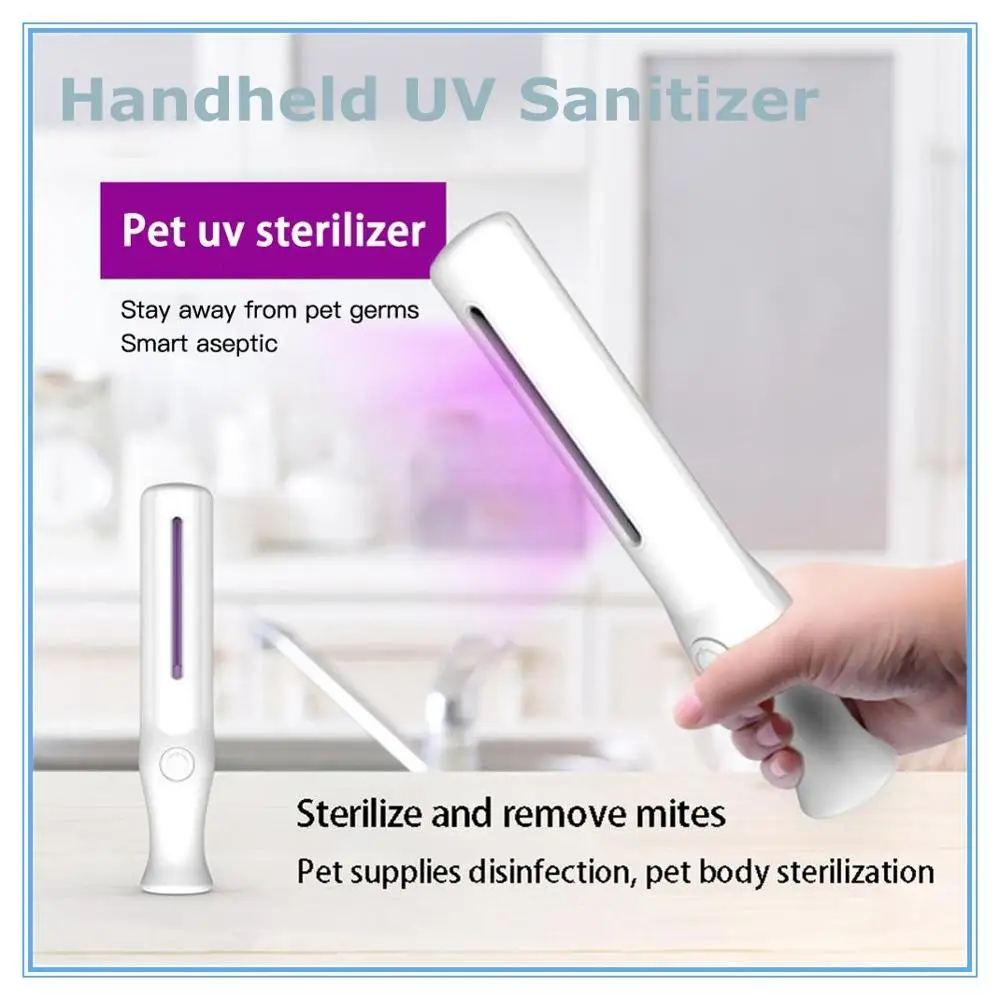 

UVlamp Sanitizer Light Mini Portable UV Sanitizer Handheld Sterilization Killer Lamp Disinfection Light Charge for Home Officer
