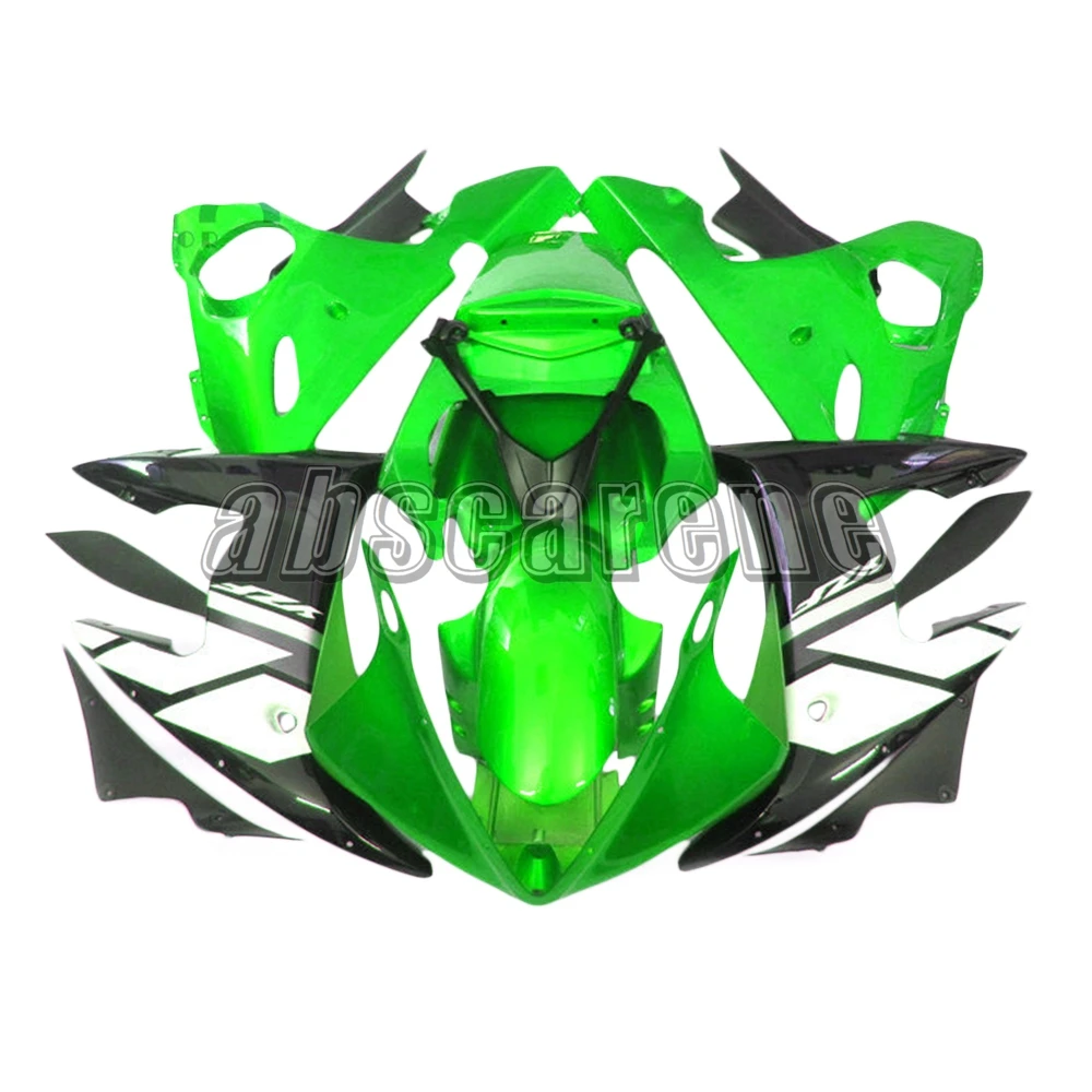 Gloss Green Flat Black ABS Plastic Full Fairings For Yamaha YZF600 R6 2003 2004 2005 YZF R6 03 05 Injection Motorcycle Bodywork