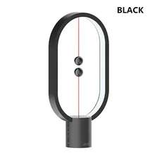  Dropship USB Rechargeable Hengpro Balance LED Table Lamp Ellipse Magnetic Mid-Air Switch Eye-Care Night Light Touch Control 