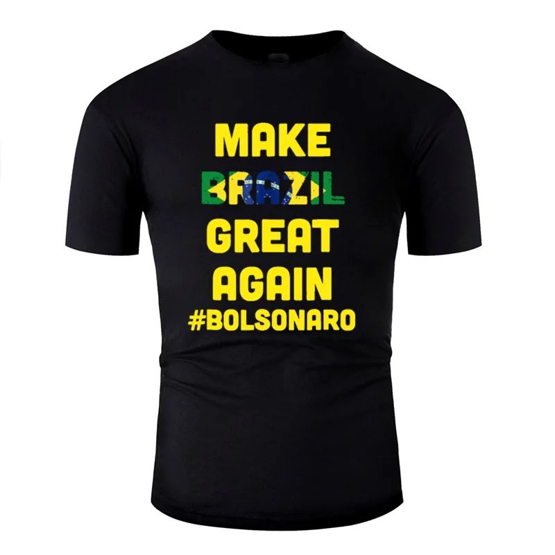 Sunlight Bolsonaro рубашка Jair Bolsonaro Presidente Brasil футболка мужская с буквами мужские футболки мужские