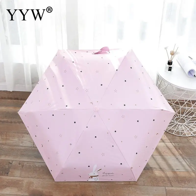 Складной зонтик женские зонты Paraguas Rain Sun Anti-Uv зонтик винил& Pongee Ambrella унисекс розовый Guarda Chuva