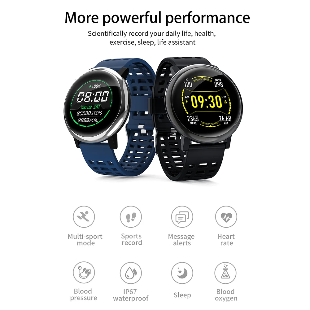 For G30 Bluetooth 4.0 Smart Bracelet 1.3Inch Sport Wristband Waterproof IP67 Heart Rate Sleep Remind Call Text Message Reminder