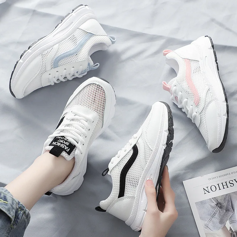

Summer Mesh Athletic Shoes Women's New Style Breathable 2019 Shoe INS Versatile Adult Shoes Network Shoes 3 Days Old Man Shoes