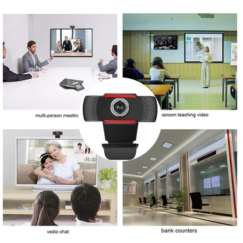 

480P Webcam HD PC Camera with Microphone MIC for Skype for Android TV Rotatable Computer Camera Web Cam