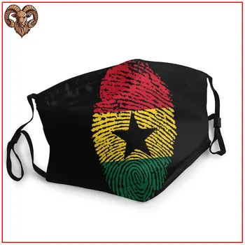 

Men facemasks masks for germ protection Ghana Flag under eye reusable under eye breathable cotton face shield masks adjustable