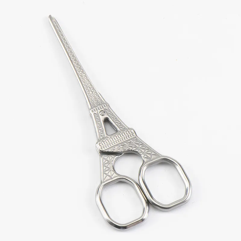 

ZOTOONE New 1Pcs Stainless Steel European Vintage Eiffel Tower Zigzag Scissors Sewing Shears DIY Tools for Sewing And Needlework