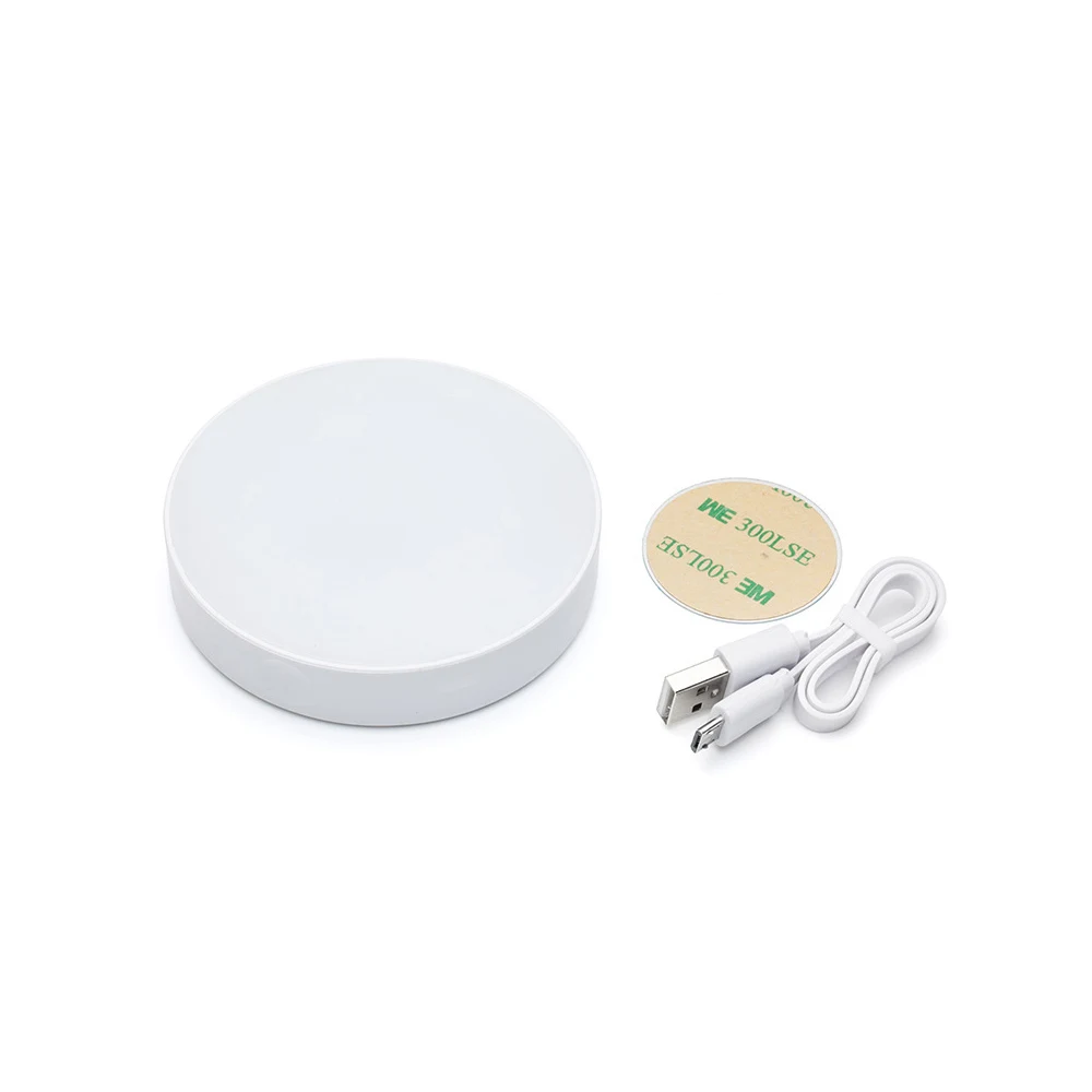 DIDIHOU 6 светодиодный PIR датчик движения Ночной светильник Автоматическое включение/выключение для спальни шкафа беспроводной USB Перезаряжаемый теплый белый/белый светильник