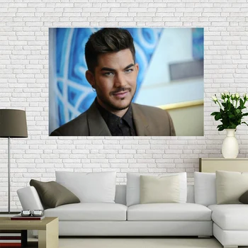 

Hot sell Custom Adam Lambert Canvas Painting Poster Home Decor Cloth Fabric Wall Art Poster for Living Room