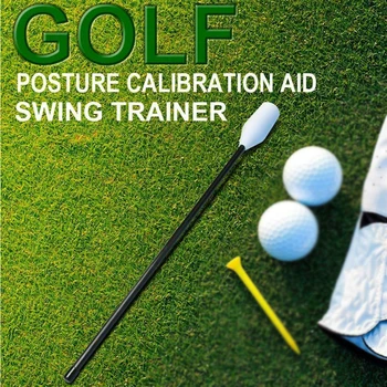 

Portable For Beginner Indoor Outdoor Standard Golf Swing Trainer 49.4 Cm Gesture Alignment Teaching Correction Aids Sports Guide