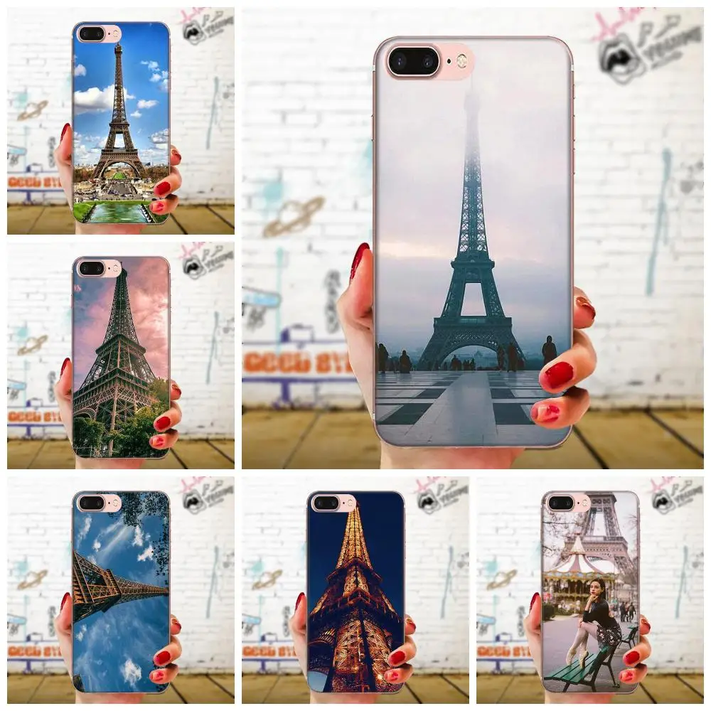 Прозрачный мягкий чехол для Huawei Honor Mate 7 7A 8 9 10 20 V8 V9 V10 V30 P40 G Lite Play Mini Pro P Smart Эйфелева
