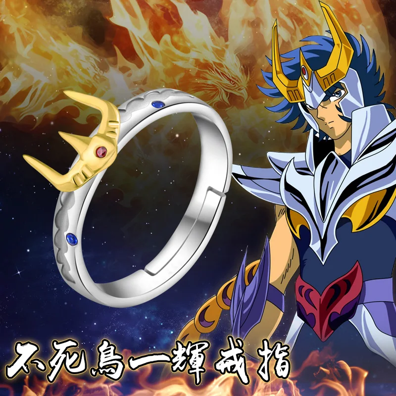 Аниме-кольцо Saint Seiya Cloth Myth Льва Ikki 925 пробы Серебряное кольцо на палец