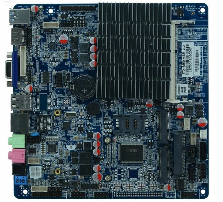 J1900 Bay trail Fanless Motherboard  Mini-ITX Fanless motherboard support COM 232 and 24bit LVDS