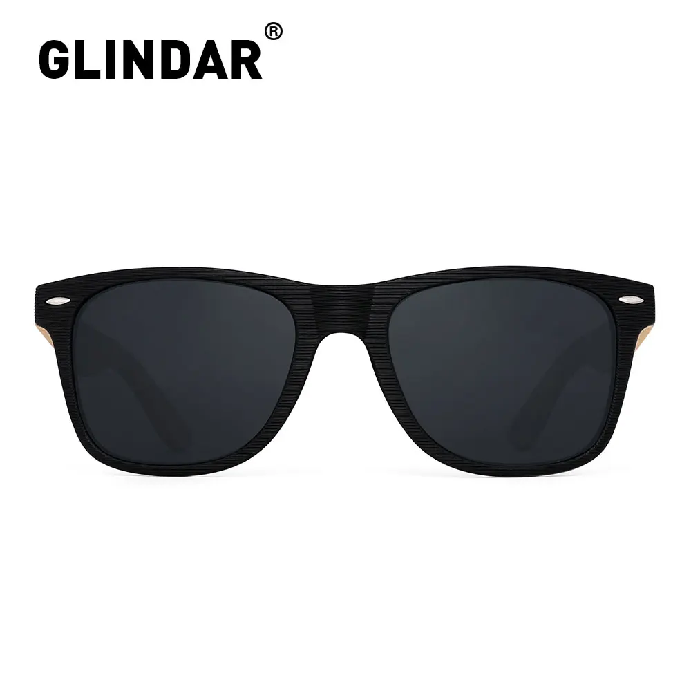 Beste Gestreepte Frame Retro Wood Gepolariseerde Zonnebril Brand Design Mannen Vrouwen Retro Zonnebril Rijden Lentes De Sol