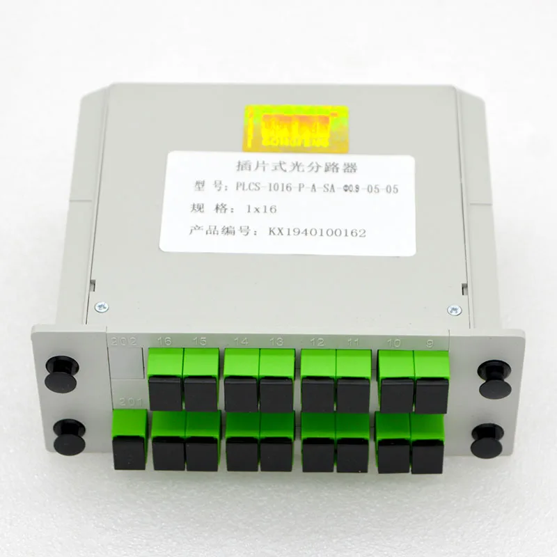 

6pcs New Cassette Insertion Type Fiber Optic Splitter Box SC/APC 1x16 With Planar Waveguide Fiber Optic Splitter Wholesale